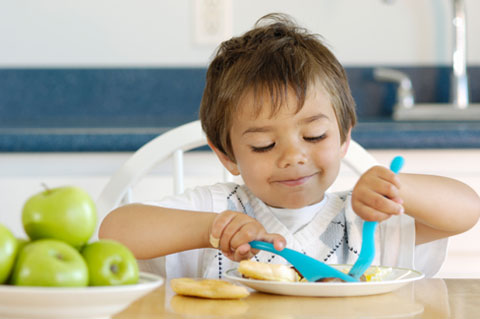 child eating